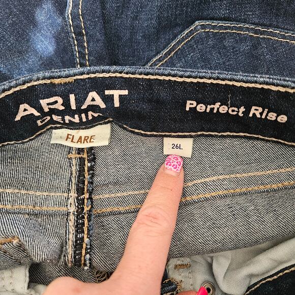 Ariat Katie Flare Jeans Perfect Rise 26L - Picture 4 of 9